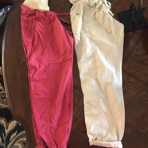 Motherhood maternity cropped relax fit crops.